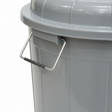Esqube ECO Plastic Drum with Lid – 40 Litre -  Grey / Cream
