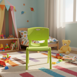 Esqube Plastic Baby Chair –  48×30 cm - Lime Green / Blue