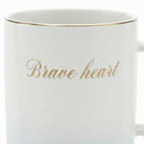 White & Grey Gradient Ceramic Mug - 400ml