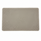 Rectangle Door Mat | Soft Speckled Pile | Non-Slip Backing | Serged Edges | 68 x 44 cm | Beige Sand | Indoor Entrance Rug