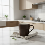 Brown Porcelain Mug - 250ml