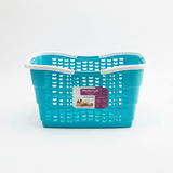 Happy Lyfe Plastic Utility Basket with Handle - 45×30×23cm - Yellow / Pink / Green / Light Blue
