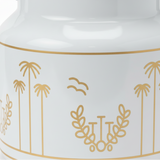 Simba White Enamel Kettle with Lid — 2 Litre