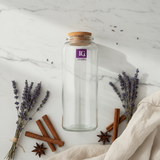 Pishgaman Glass Storage Bottle with Natural Cork Lid | 20cm |