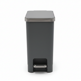 EKO Hana Grey Slim Plastic Pedal Dustbin – 10 Litre