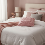 Evlen Soft Cushion –  40×40cm - Pink / Red / Green / Beige