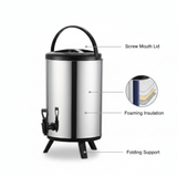 Stainless Steel Insulated Beverage Dispenser Bucket – 12L