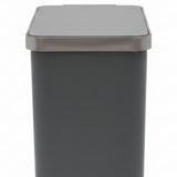 EKO Hana Grey Slim Plastic Pedal Dustbin – 10 Litre