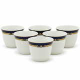 Angela 18 Pieces Tea & Cawa Cup with Saucer Set - 80ml & 120ml