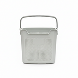 G-Spark Light Grey Plastic Laundry Basket with Handle - 35×37cm