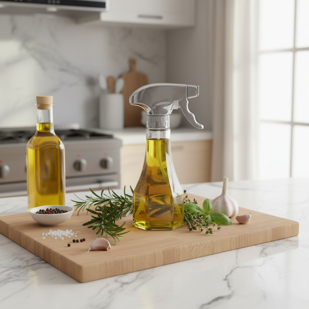 زجاجة رش الزيت الزجاجية – 240 مل