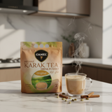 Camel Instant Karak Tea Drink Powder | 25 Sachet Premix | 500g | Cardamom / Original / Saffron / Ginger / Masala