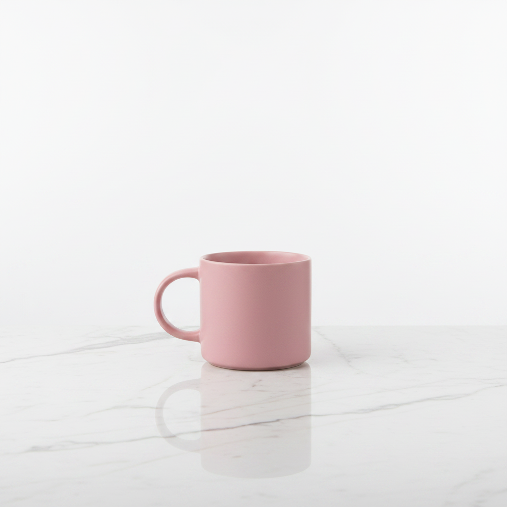 Ceramic Mug 350ml — Elegant Everyday Coffee & Tea Cup | Pink,Rose gold,Teal green|