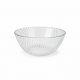 Neo Alpha Clear Ribbed Glass Bowl – 16.5cm