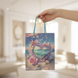Ocean Heart Paper Gift Bag - 23×18 cm