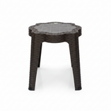 Sephora Plastic Coffee Table –  43×40 cm - Brown / Grey