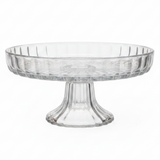 Footed Crystal Glass Candy Plate | Elegant Pedestal Serving Dish | 17×8 cm