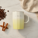 White & Yellow Gradient Ceramic Mug - 400ml