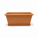 Family Plastic Winny Rectangular Planter Pot with Tray – 35x20cm