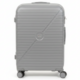 Senator Hard Shell PP Trolley Bag – Grey | Lightweight Spinner Luggage | 24 Inch |