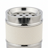 Silver & Cream Steel Incense Burner - 18cm