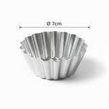 AFCO Mini Cake Moulds – Set of 4 – 7cm Fluted Tart Tins