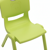 Esqube Plastic Baby Chair –  48×30 cm - Lime Green / Blue