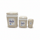 Minice Cooler Box Set of 3 – 3L / 1L / 320ml – Grey / Beige / Pink