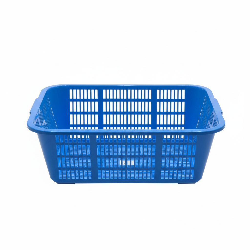 Dynasty Plastic Kitchen Storage Tray – 50 × 40 × 18 cm - Orange / Pink / Blue / Green