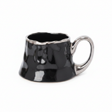 Black & Silver Ceramic Mug — 300ml