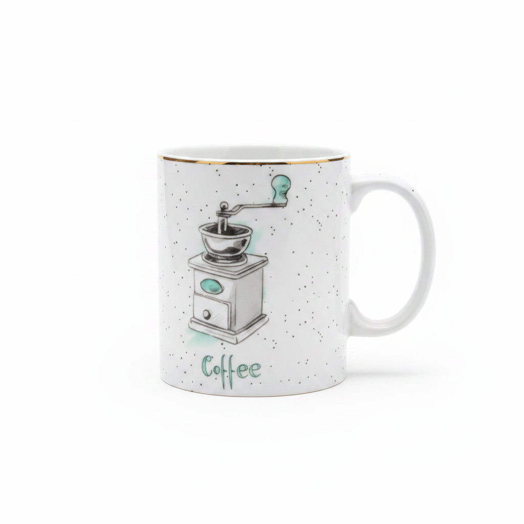 White Ceramic Coffee Mug 350ml