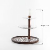 Otantik Sidrah - 3 Tier Cake Stand - Walnut Gold 32cm
