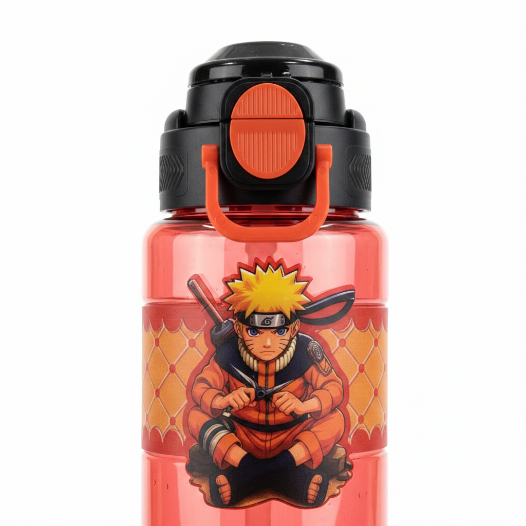 SBC Red  Naruto Anime Plastic Water Bottle – 750ml