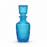 Tinted Crystal Glass Perfume Bottle - 500ml - Olive Green / Blue