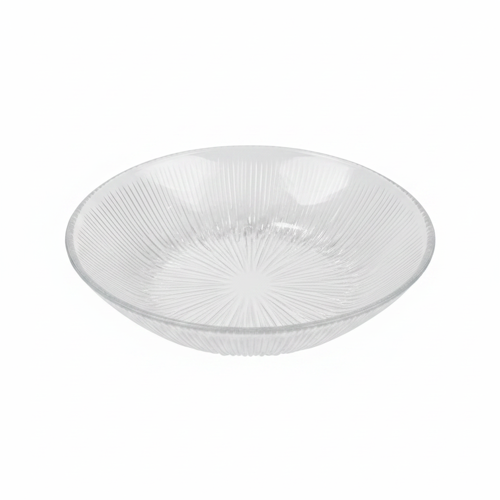 Noritazeh Ribbed Glass Soup Bowl — 20cm