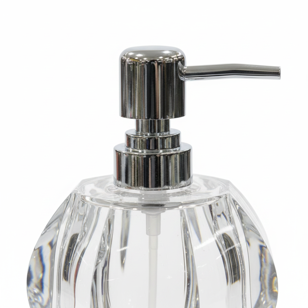 Crystal Clear Acrylic Soap Dispenser - 180ml