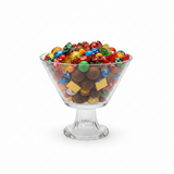 Crystal Glass Footed Candy Bowl - 15×15 cm