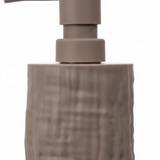 Taupe Brown Plastic Liquid Soap Dispenser - 400ml