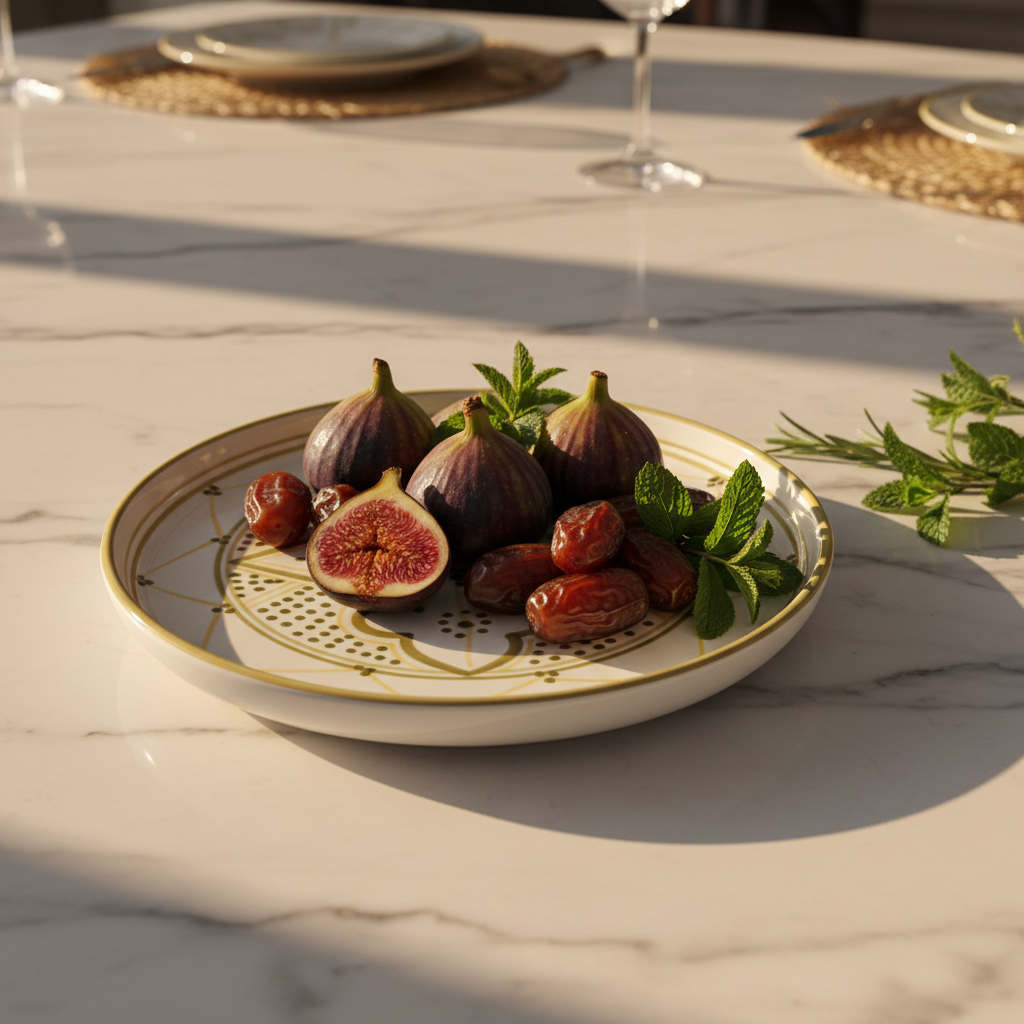 Slama & Olive Gold Ceramic Plate - 26cm