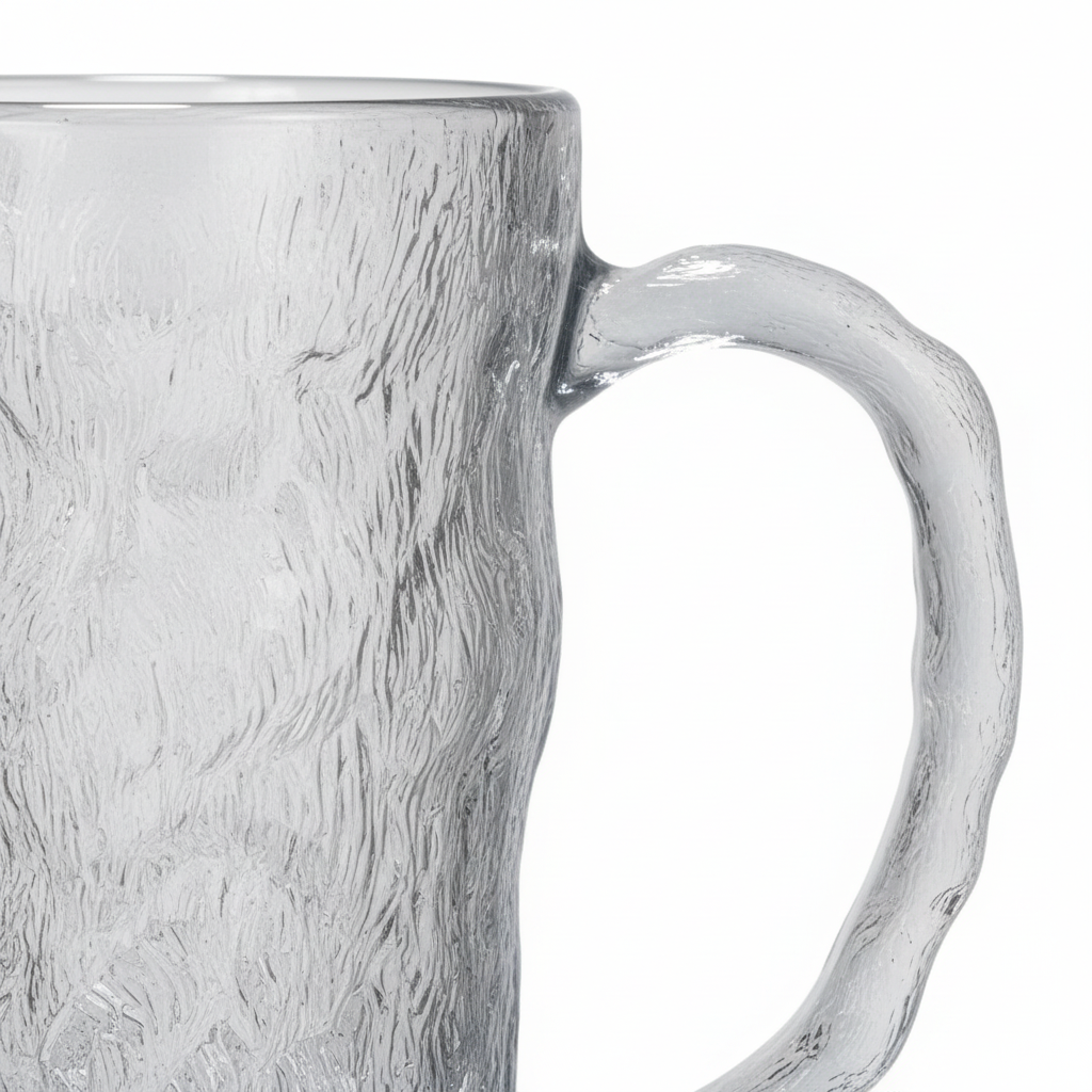 Ice Crackle Glass Mug – 350ml