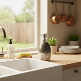 Ceramic & Plastic Liquid Soap Dispenser - 400ml
