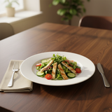Wilmax Round White Porcelain Dinner Plate - 10 Inch