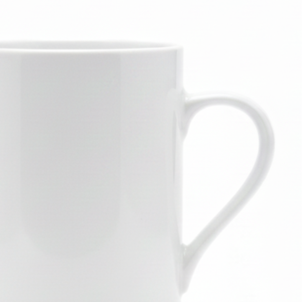 Niodenic White Ceramic Mug - 350ml