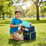 Stor Disney Teal & Navy Blue Frozen Plastic Lunch Box -  17×13 cm