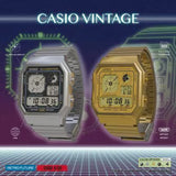 Casio Vintage Digital Stainless Steel Quartz A130WE-7A Unisex Watch