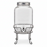 Orchid 8-Litre Glass Beverage Dispenser with Stand & Tap