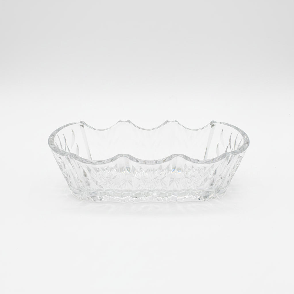 Glass Crystal Cutlery Holder - 24×8 cm