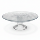 Crystal Footed Glass Candy Plate — 20×8 cm