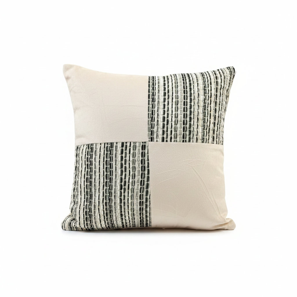 Evlen White Soft Cushion - 40×40 cm