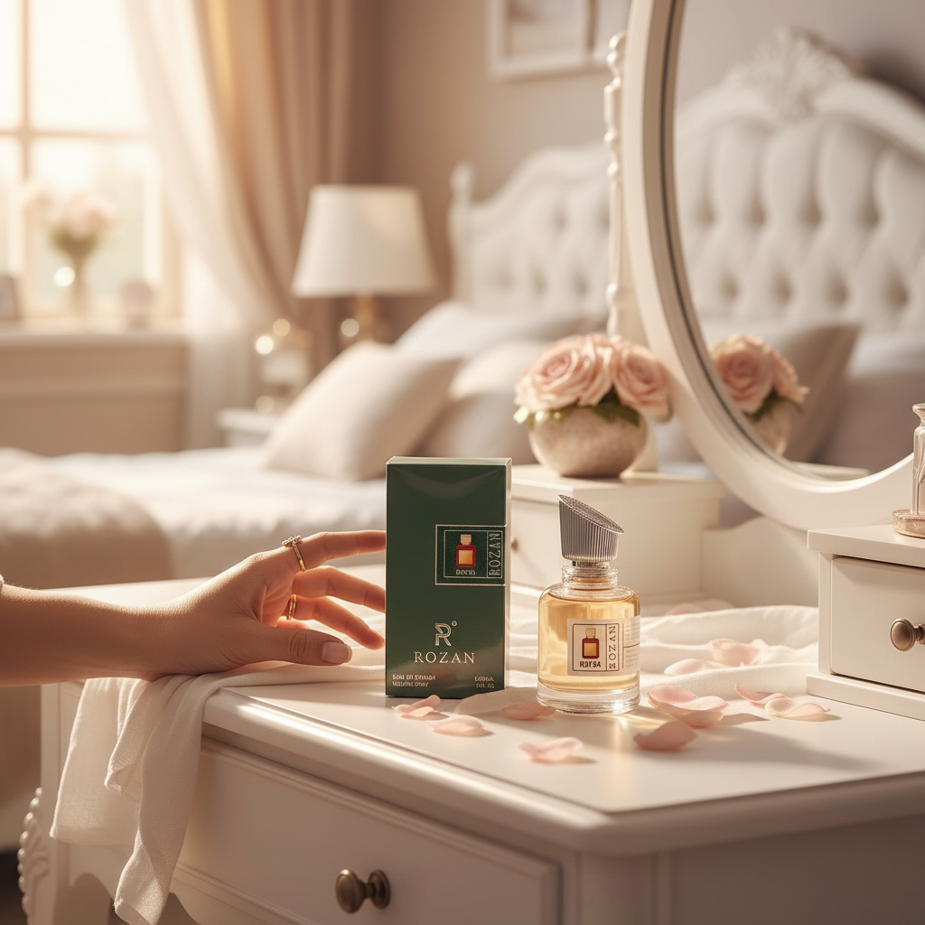 عطر روزان RW04 او دو بارفان 100 مل – عطر شرقي زهري للنساء والرجال | مستوحى من باكارات روج 540 | بخاخ طبيعي | نسخة مستوحاة |